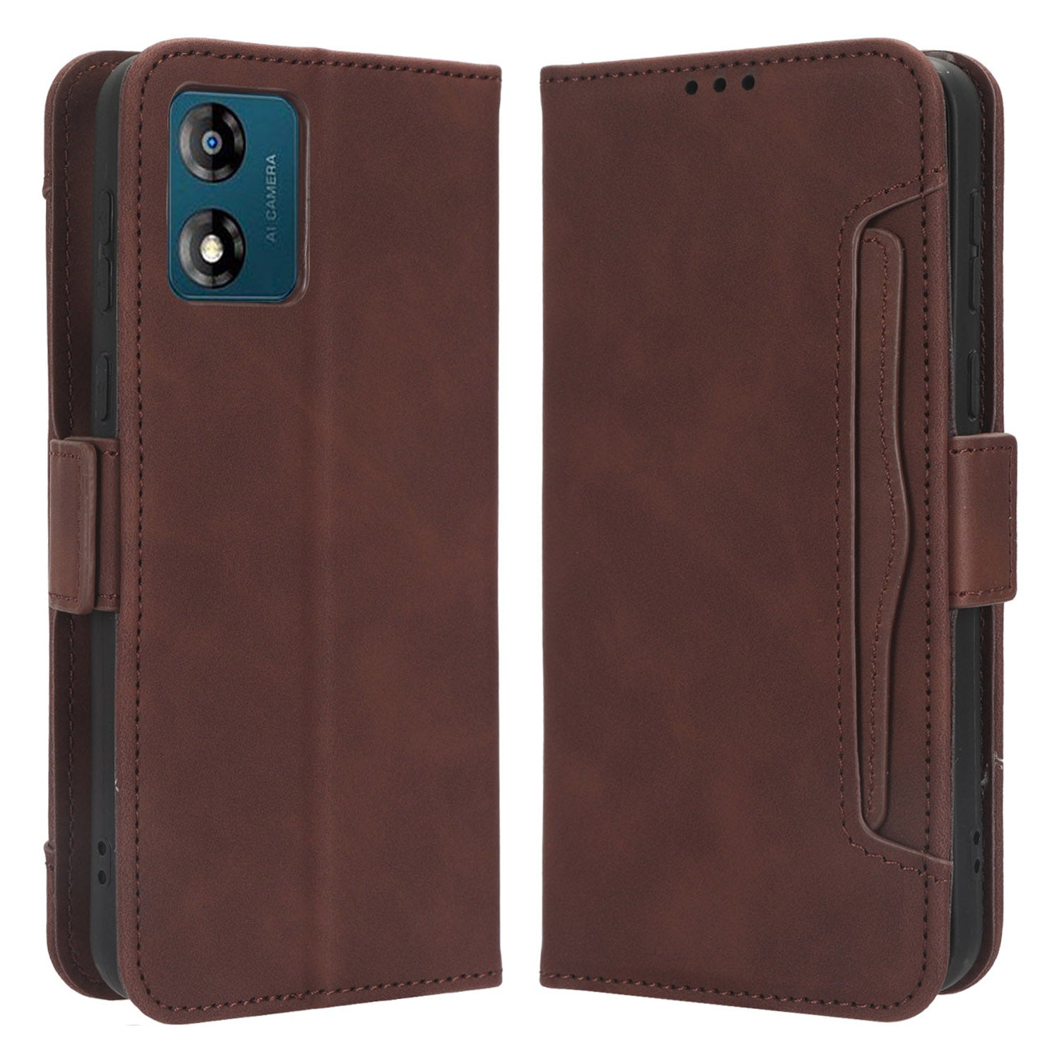 For Motorola Moto E13 4G Phone Wallet Case Stand Multiple Card Slots PU Leather Phone Cover For Motorola Moto E13 4G Phone Wallet Case Stand Multiple Card Slots PU Leather Phone Cover